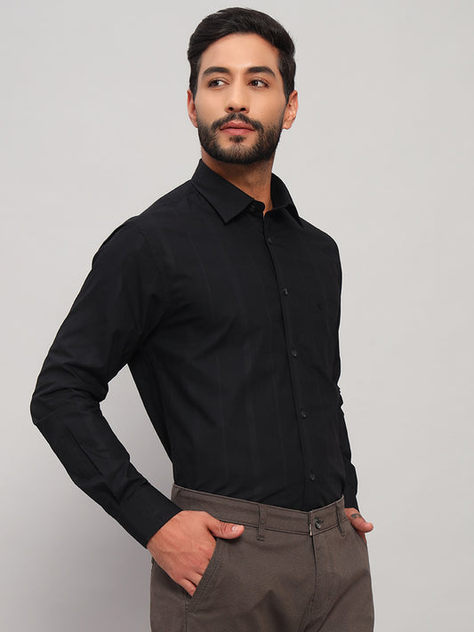 Formal Shirt for Men l Breathable & Soft with Color Fastness Regular Fit Spread Collar Neck Cotton Fabric Checkered Pattern