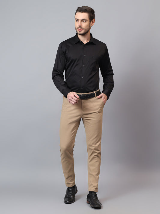 Formal Shirt for Men l Breathable & Soft with Color Fastness Regular Fit Spread Collar Neck Cotton Fabric Solid Pattern