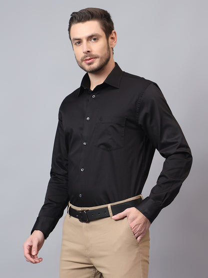 Formal Shirt for Men l Breathable & Soft with Color Fastness Regular Fit Spread Collar Neck Cotton Fabric Solid Pattern
