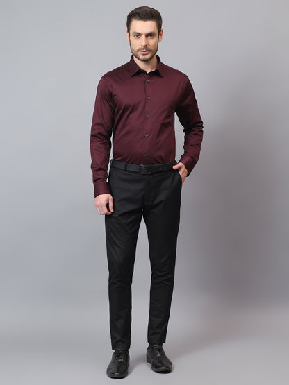 Formal Shirt for Men l Breathable & Soft with Color Fastness Regular Fit Spread Collar Neck Cotton Fabric Solid Pattern