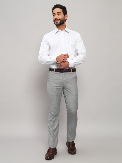 Formal Shirt for Men l Breathable & Soft with Color Fastness Regular Fit Spread Collar Neck Cotton Blend Fabric Striped Pattern