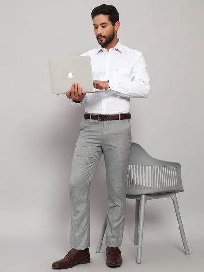 Formal Shirt for Men l Breathable & Soft with Color Fastness Regular Fit Spread Collar Neck Cotton Blend Fabric Striped Pattern