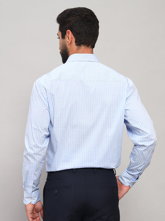 Formal Shirt for Men l Breathable & Soft with Color Fastness Regular Fit Spread Collar Neck Cotton Blend Fabric Checkered Pattern