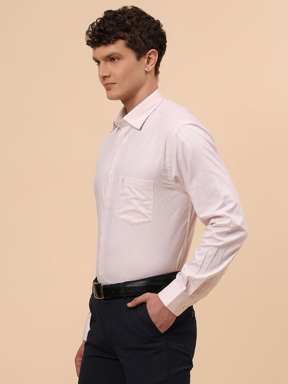 Formal Shirt for Men l Breathable & Soft with Color Fastness Regular Fit Spread Collar Neck Cotton Fabric Solid Pattern