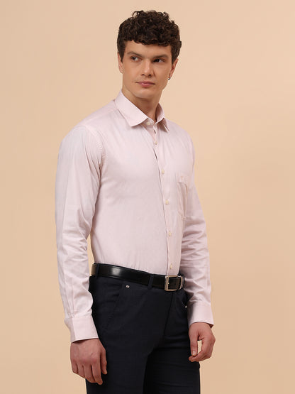 Formal Shirt for Men l Breathable & Soft with Color Fastness Regular Fit Spread Collar Neck Cotton Fabric Solid Pattern