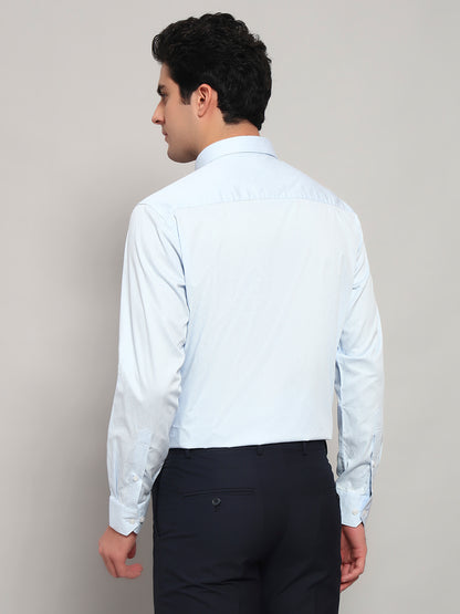 Formal Shirt for Men l Breathable & Soft with Color Fastness Regular Fit Spread Collar Neck Cotton Fabric Solid Pattern