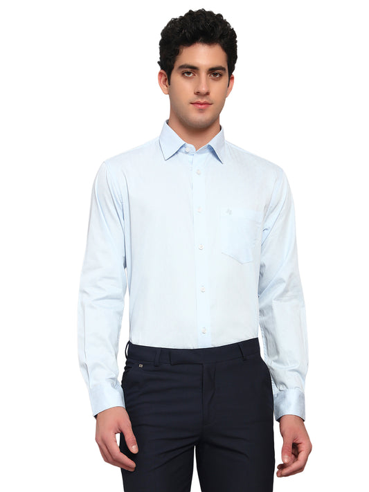 Formal Shirt for Men l Breathable & Soft with Color Fastness Regular Fit Spread Collar Neck Cotton Fabric Solid Pattern