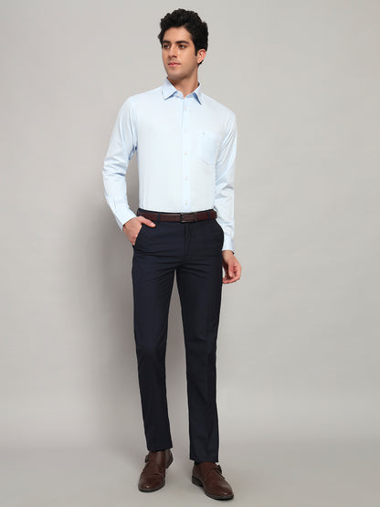 Formal Shirt for Men l Breathable & Soft with Color Fastness Regular Fit Spread Collar Neck Cotton Fabric Solid Pattern