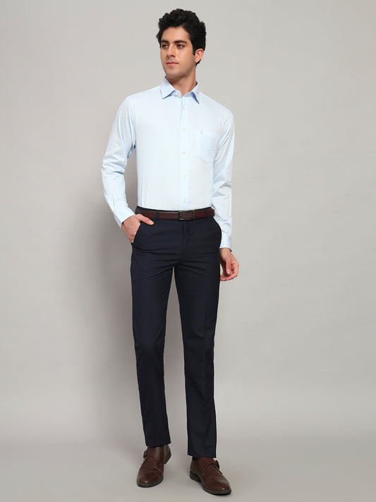 Formal Shirt for Men l Breathable & Soft with Color Fastness Regular Fit Spread Collar Neck Cotton Fabric Solid Pattern