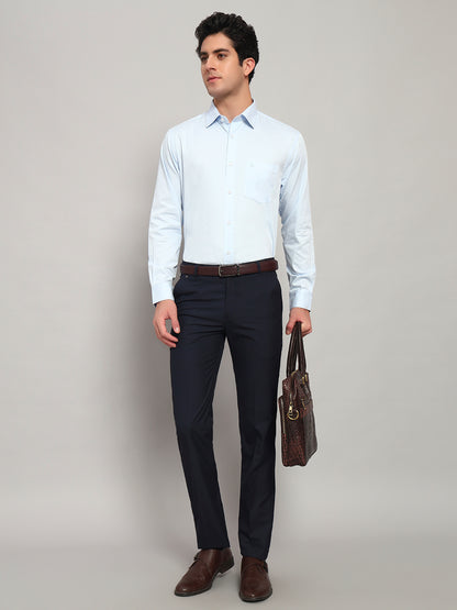 Formal Shirt for Men l Breathable & Soft with Color Fastness Regular Fit Spread Collar Neck Cotton Fabric Solid Pattern