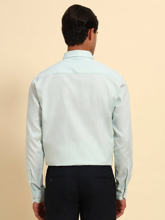 Formal Shirt for Men l Breathable & Soft with Color Fastness Regular Fit Spread Collar Neck Cotton Fabric Self Design Pattern