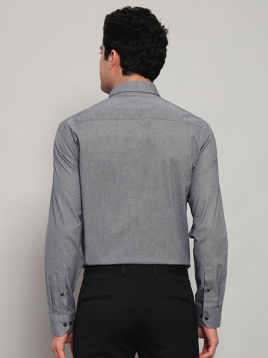 Formal Shirt for Men l Breathable & Soft with Color Fastness Regular Fit Spread Collar Neck Cotton Fabric Solid Pattern