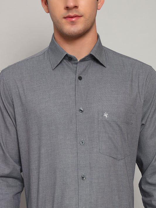 Formal Shirt for Men l Breathable & Soft with Color Fastness Regular Fit Spread Collar Neck Cotton Fabric Solid Pattern