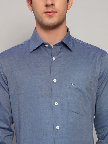 Formal Shirt for Men l Breathable & Soft with Color Fastness Regular Fit Spread Collar Neck Cotton Fabric Solid Pattern