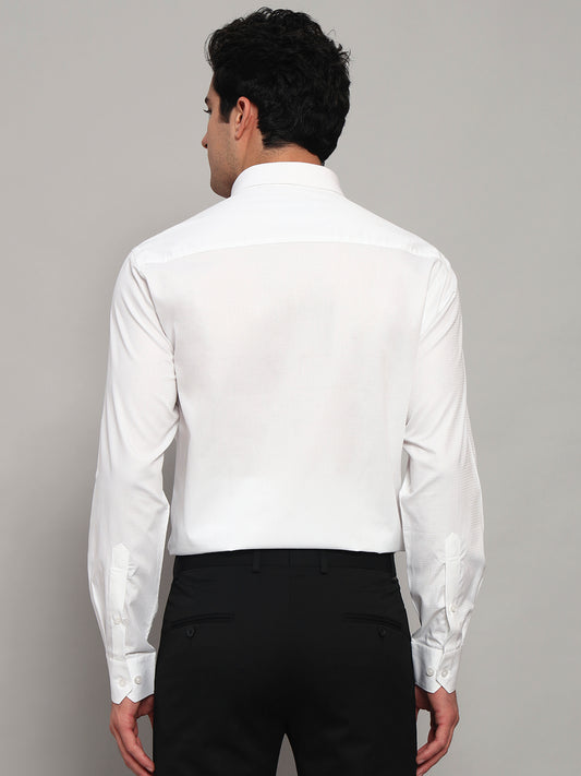 Formal Shirt for Men l Breathable & Soft with Color Fastness Regular Fit Spread Collar Neck Cotton Fabric Solid Pattern