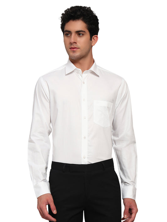 Formal Shirt for Men l Breathable & Soft with Color Fastness Regular Fit Spread Collar Neck Cotton Fabric Solid Pattern