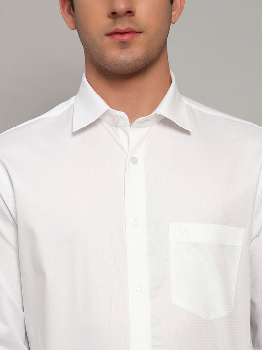 Formal Shirt for Men l Breathable & Soft with Color Fastness Regular Fit Spread Collar Neck Cotton Fabric Solid Pattern