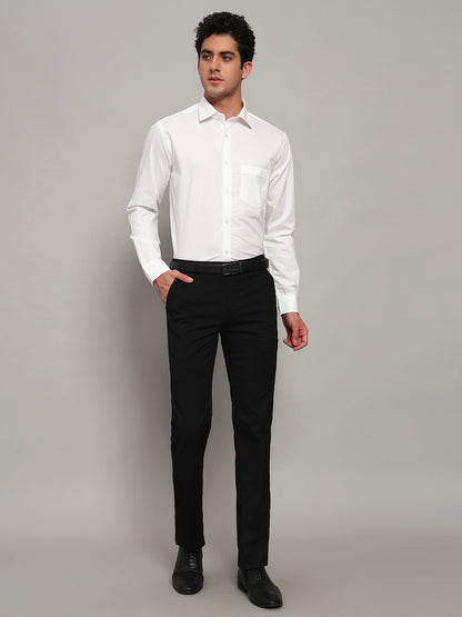 Formal Shirt for Men l Breathable & Soft with Color Fastness Regular Fit Spread Collar Neck Cotton Fabric Solid Pattern