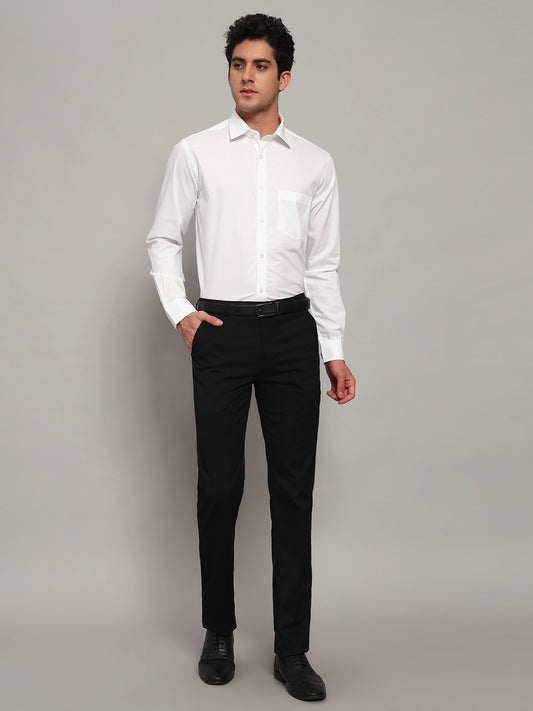 Formal Shirt for Men l Breathable & Soft with Color Fastness Regular Fit Spread Collar Neck Cotton Fabric Solid Pattern