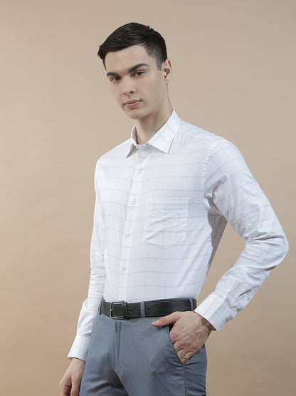 Formal Shirt for Men l Breathable & Soft with Color Fastness Slim Fit  Cotton Fabric Checkered Pattern