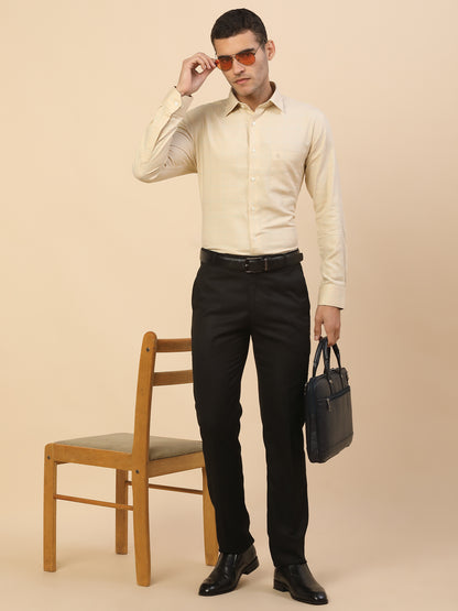 Men's Stylish Checkered Formal Shirt | Regular Fit | Full Sleeve | Pure Cotton | Smart Formal Wear