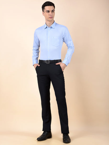 Formal Shirt for Men | Breathable & Soft with Color Fastness Slim Cotton Fabric Self Design Pattern