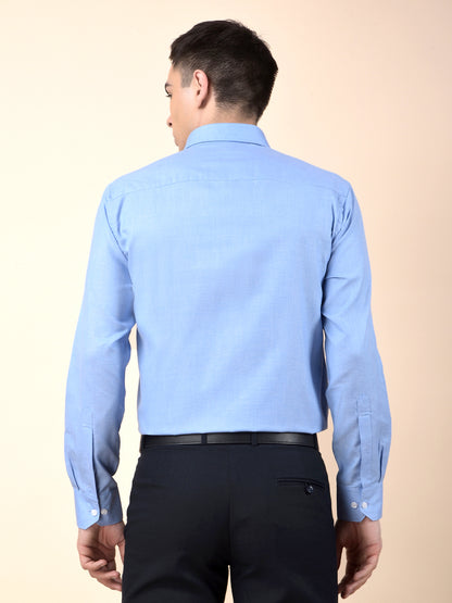 Formal Shirt for Men | Breathable & Soft with Color Fastness Regular Poly Cotton Fabric Solid Pattern