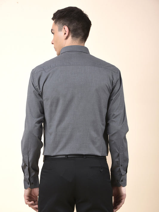 Formal Shirt for Men | Breathable & Soft with Color Fastness Regular Poly Cotton Fabric Solid Pattern