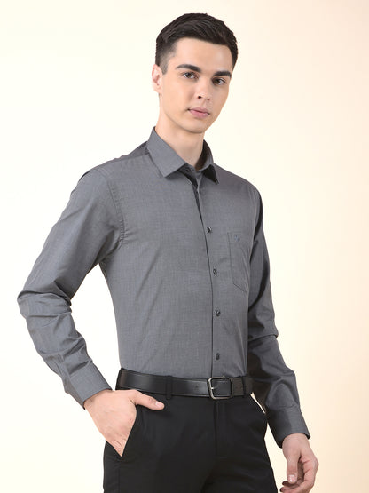 Formal Shirt for Men | Breathable & Soft with Color Fastness Regular Poly Cotton Fabric Solid Pattern