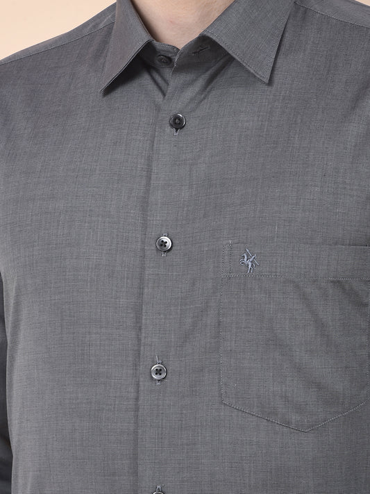 Formal Shirt for Men | Breathable & Soft with Color Fastness Regular Poly Cotton Fabric Solid Pattern