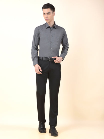 Formal Shirt for Men | Breathable & Soft with Color Fastness Regular Poly Cotton Fabric Solid Pattern