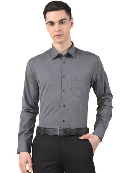 Formal Shirt for Men | Breathable & Soft with Color Fastness Regular Poly Cotton Fabric Solid Pattern