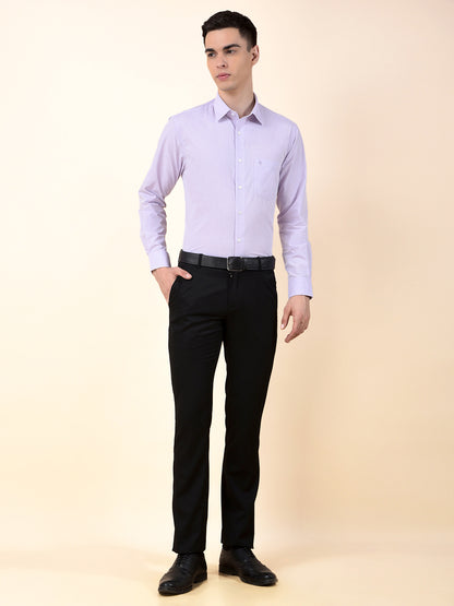 Formal Shirt for Men | Breathable & Soft with Color Fastness Regular Poly Cotton Fabric Solid Pattern