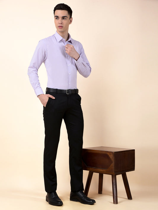 Formal Shirt for Men | Breathable & Soft with Color Fastness Regular Poly Cotton Fabric Solid Pattern