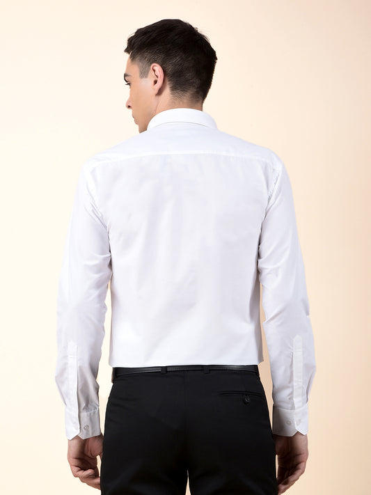 Formal Shirt for Men | Breathable & Soft with Color Fastness Regular Poly Cotton Fabric Solid Pattern
