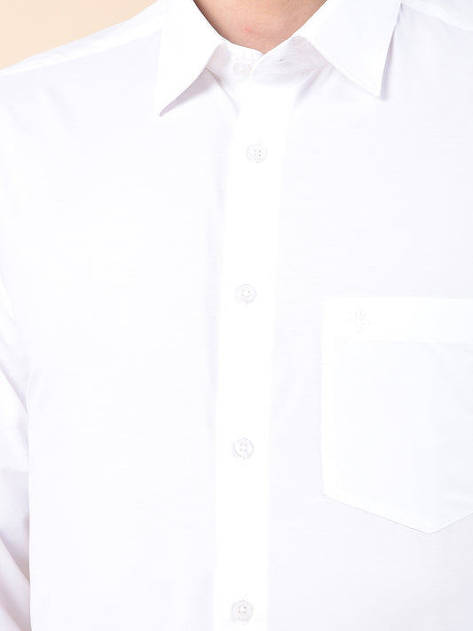 Formal Shirt for Men | Breathable & Soft with Color Fastness Regular Poly Cotton Fabric Solid Pattern