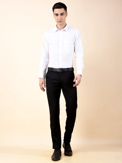 Formal Shirt for Men | Breathable & Soft with Color Fastness Regular Poly Cotton Fabric Solid Pattern