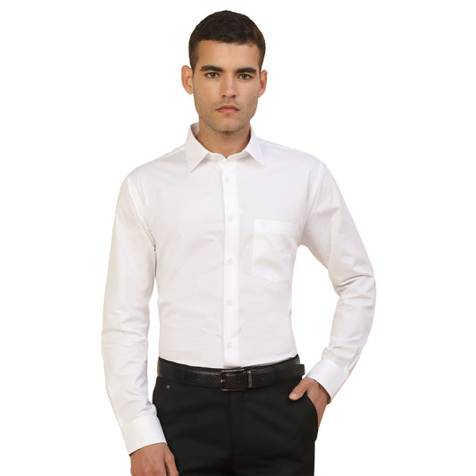 Men's Stylish Self Design Formal Shirt | Regular Fit | Full Sleeve | Pure Cotton | Smart Formal Wear