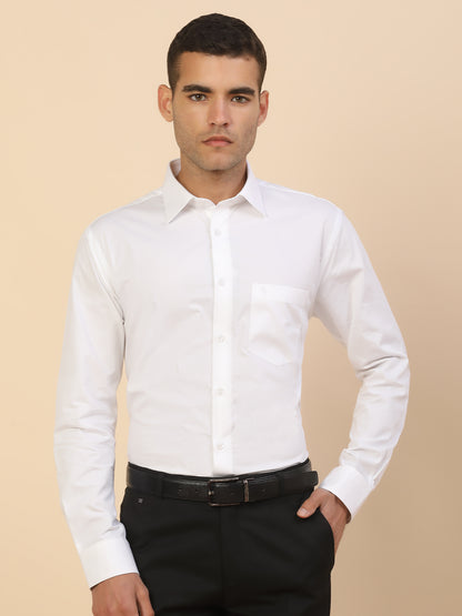 Men's Stylish Self Design Formal Shirt | Regular Fit | Full Sleeve | Pure Cotton | Smart Formal Wear