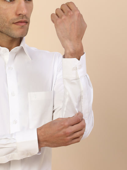 Men's Stylish Solid Formal Shirt | Regular Fit | Full Sleeve | Pure Cotton | Smart Formal Wear
