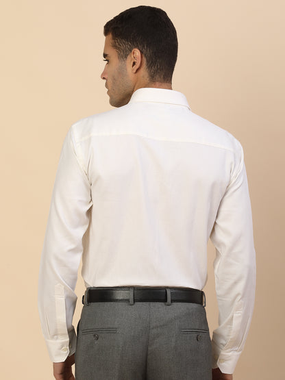 Men's Stylish Solid Formal Shirt | Regular Fit | Full Sleeve | Polyester | Smart Formal Wear