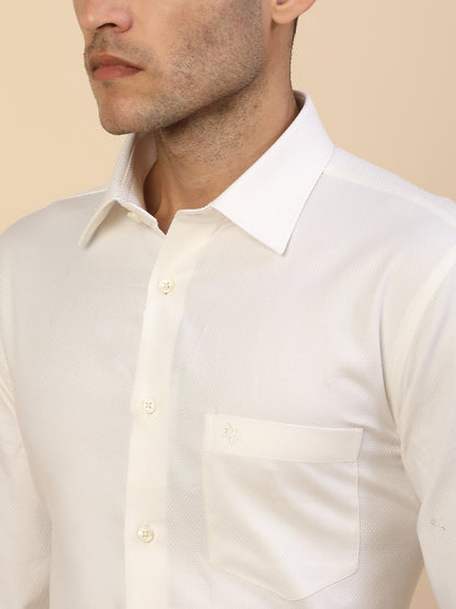 Men's Stylish Solid Formal Shirt | Regular Fit | Full Sleeve | Polyester | Smart Formal Wear