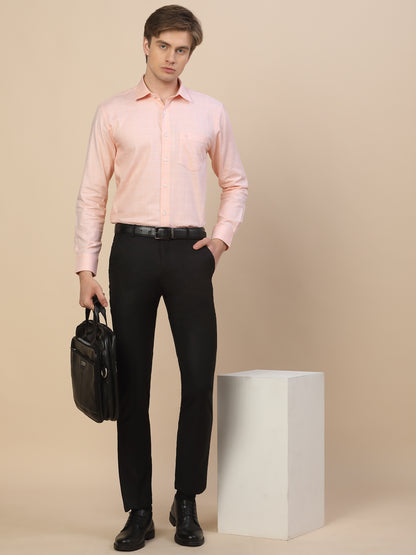 Formal Shirt for Men | Breathable & Soft with Color Fastness Regular Fit Spread Collar Neck Cotton Fabric Check Pattern