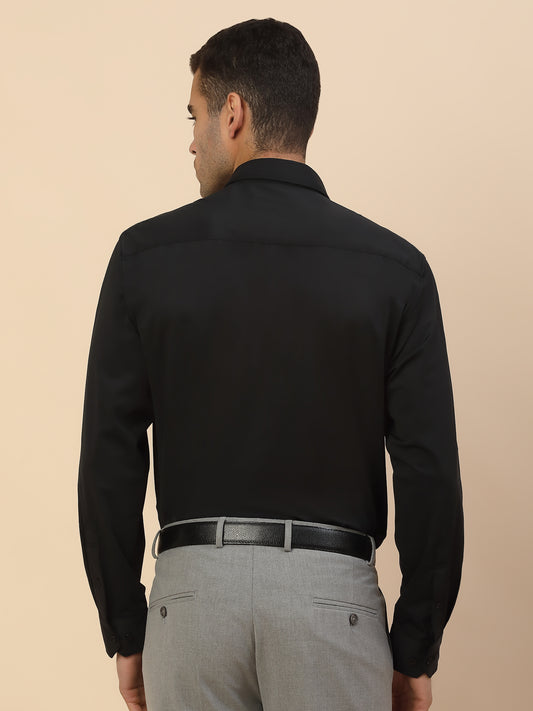 Men's Stylish Solid Formal Shirt | Regular Fit | Full Sleeve | Polyester | Smart Formal Wear