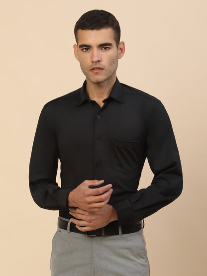 Men's Stylish Solid Formal Shirt | Regular Fit | Full Sleeve | Polyester | Smart Formal Wear