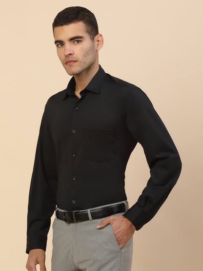 Men's Stylish Solid Formal Shirt | Regular Fit | Full Sleeve | Polyester | Smart Formal Wear