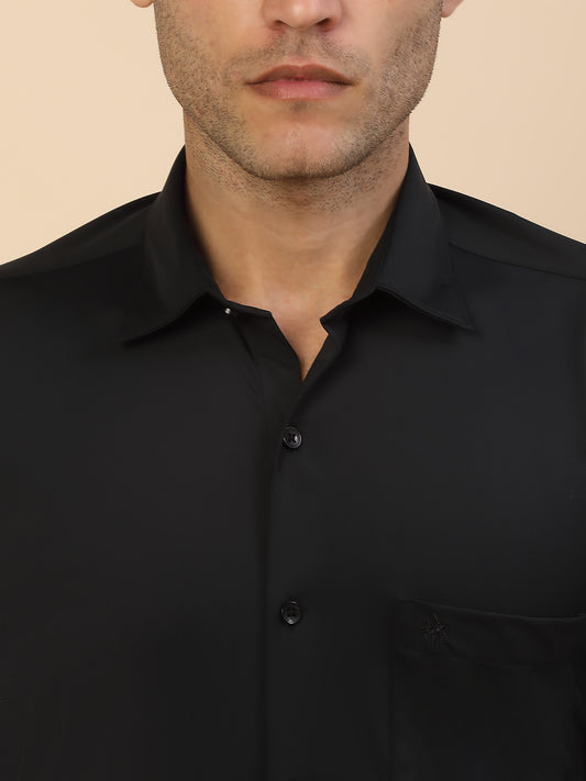 Men's Stylish Solid Formal Shirt | Regular Fit | Full Sleeve | Polyester | Smart Formal Wear