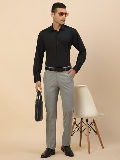 Men's Stylish Solid Formal Shirt | Regular Fit | Full Sleeve | Polyester | Smart Formal Wear
