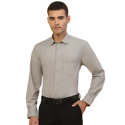 Men's Stylish Solid Formal Shirt | Regular Fit | Full Sleeve | Polyester | Smart Formal Wear