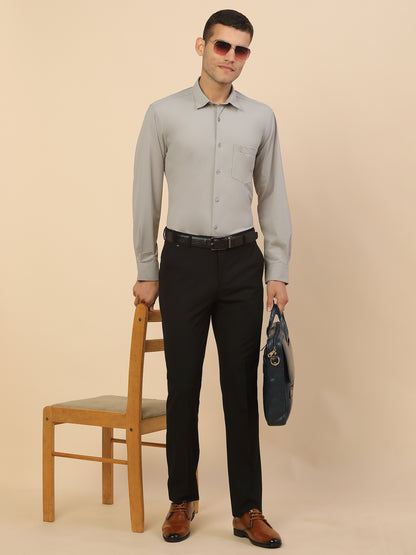 Men's Stylish Solid Formal Shirt | Regular Fit | Full Sleeve | Polyester | Smart Formal Wear